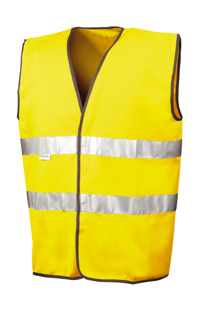 Gilet de sécurité Unisexe haute visibilité bandes réfléchissantes brodé